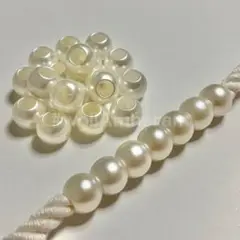 12mm/穴6mm パールビーズ 24個 大穴