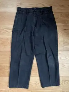 NOAH nyc チノパン ブラック サイズ32 Noah NYC Black Single Pleat Chinos Noah NYC