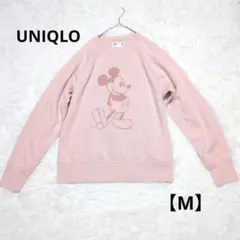 ユニクロ UT トレーナー ディズニー ミッキー サーモンピンク【M】長袖