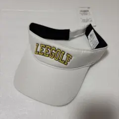 定価4950円　新品　タグ付　LEEGOLF リーゴルフ　ホワイト サンバイザー