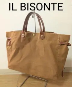 イルビゾンテ　IL BISONTE　トートバッグ　レザータグ