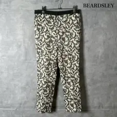 BEARDSLEY ビアズリー コットンパンツ 本革ベルト付 F 超
