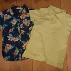 H＆M　キッズ　半袖シャツ　アロハシャツ