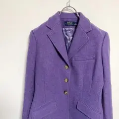 POLO RALPH LAUREN イタリア製 テーラード ジャケット 紫