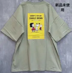 【新品未使用】ピーナッツ PEANUTS スヌーピー プリント半袖Tシャツ