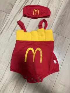 ハロウィン　コスプレ マクドナルドベビーロンパース マックポテト 90