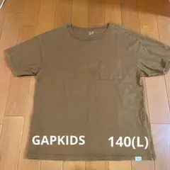 GAPKIDS 150 Tシャツ　胸ポケット　ブラウン