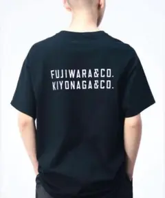 FUJIWARA&CO BACK DOUBLE LOGO Tシャツ M
