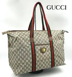 GUCCI グッチ オールドグッチプラス シェリーライン ボストンバッグPVC