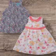 センスオブワンダー/ラブアンドピースアンドマネー/100㎝♡ワンピース 2枚