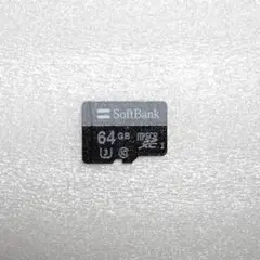 SoftBank microSDXC 64GB 1枚 フォーマット済 防水仕様
