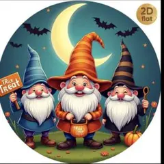 ハロウィン3人のノーム　ブリキ看板