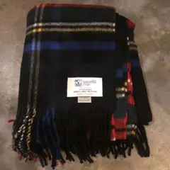 ジョンストンズ ストール チェック柄 一度使用のみ ウール カシミヤ アローズ