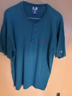 Champion ターコイズ 半袖ポロシャツ