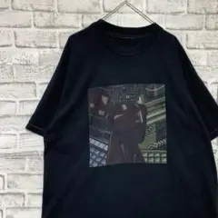 USA製90sヴィンテージTシャツ！シングルステッチ　ブラック半袖古着XL73