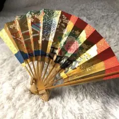扇子 仕舞扇 十松屋福井扇舗 春秋色種 御所車 能 日本舞踊 狂言 金扇子