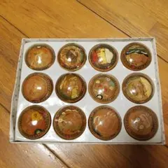 工芸品 木製小物入れ 12個セット