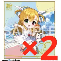なのは　DMM D賞　ヴィヴィオ　ミニキャラ　ミニ色紙　2個