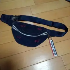 TOMMY コーデュロイ　ボディバッグ ウエストポーチ　トミージーンズ