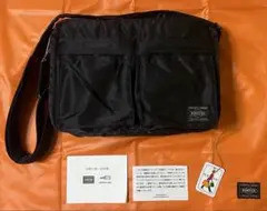 【現行タグ】PORTER タンカー ショルダーバッグ ２層式 黒 吉田カバン