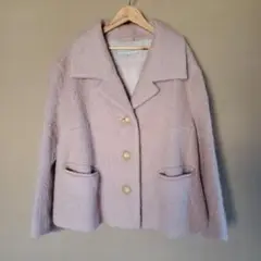 DRIES VAN NOTEN コート くすみピンク ビッグシルエット