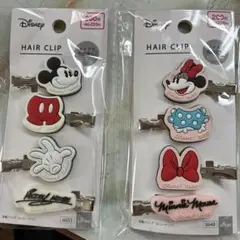 Disney ヘアクリップ 4個セット