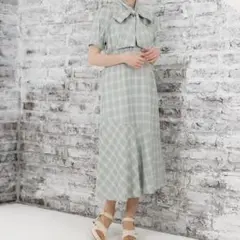 ASTORIA ODIER アストリアオディール チェックワンピース