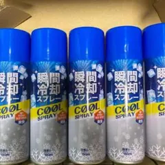 瞬間冷却スプレー 5本セット 熱中症対策 ボランティア アウトドア キャンプ
