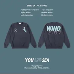 wind and sea スウェット