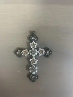 ビーズ クロス ペンダントヘッド