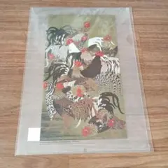 伊藤若冲のイラスト A4クリアファイル