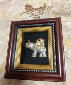 【新品・タイ土産・宝石の象フレーム付き】