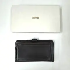 CAMPER ダークブラウン レザー長財布