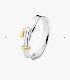 ジョージジェンセン リング 指輪 ゴールド トールン レア シルバー 18K