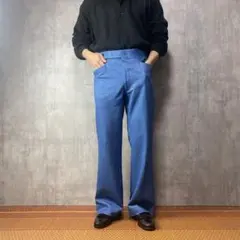 70s ヴィンテージフレアスラックスワイドパンツベルボトム