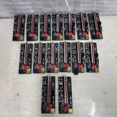 PCI-E 1X 16X ライザーカード 2フィートUSB 15個セット