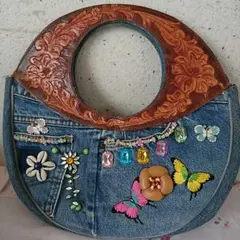 デニム バッグ ハンドメイド