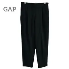 GAP テーパードパンツ スラックス ウエストゴム S センタープレス シンプル