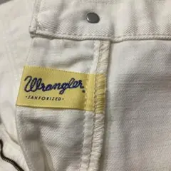 美品！ Wranglerラングラーホワイトデニムパンツ 日本製 Mサイズ未使用級