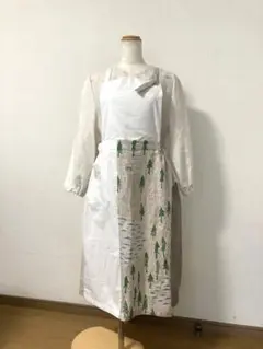 ミナペルホネン originalpattern oneday エプロンワンピース