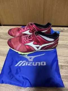 美品　ミズノ　MIZUNO フィールドジオ　27.5 走り幅跳び　赤　レア