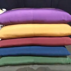お茶席？小座布団　正絹座布団　更紗模様　5客セット