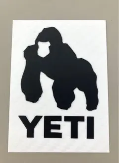 ★YETI ゴリラ ステッカー★ カーボンホワイト