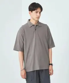 美品◆ユナイデットアローズ リラックス カノコポロ メンズ S GRAY