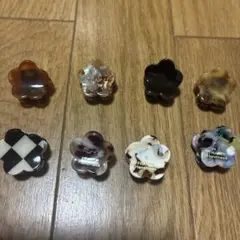 花型ヘアクリップ 8個セット