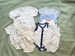 ベビー服 50cm 60cm 70cm 肌着 ドレスオール 男の子 6点セット