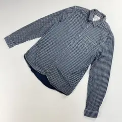 ディーゼル コットンシャツ ギンガムチェック グレー ネイビー M*NB834
