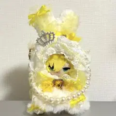 ぬい服　ふわふわうさみみお座りYeLLOW 　着ぐるみ　にじぱぺ