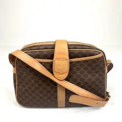 美品 CELINE VINTAGE マカダム レザー ショルダーバッグ