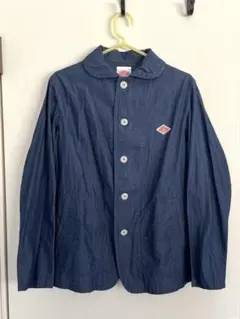【値下げ】DANTON　丸襟シングルジャケット　シャツ　長袖　カバーオール